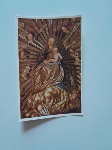 AK Salzburg. Pacher-Madonna in der Franziskanerkirche.