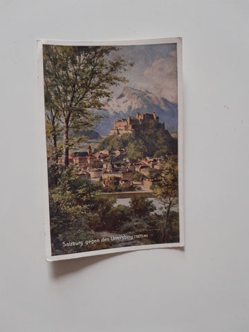 AK Salzburg gegen den Untersberg.