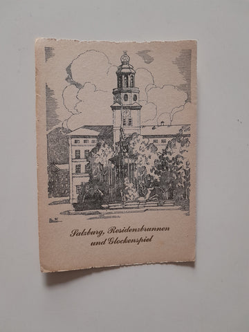 AK Salzburg. Residenzbrunnen und Glockenspiel.