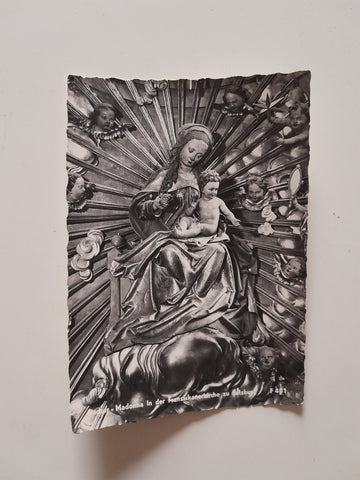 AK Pacher Madonna in der Franziskanerkirche zu Salzburg.