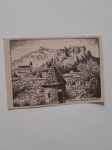 AK Salzburg mit Festung u. Untersberg.