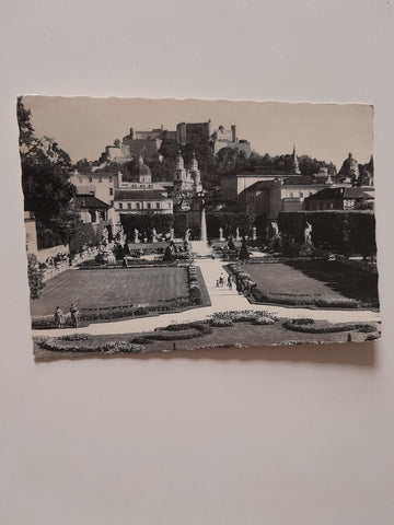 AK Salzburg. Mirabellgarten.