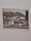 AK Salzburg, am rechten Ufer. Kolor. Lithographie von Karl Alexander Czichna.
