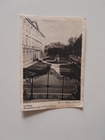 AK Salzburg. Mirabellgarten.