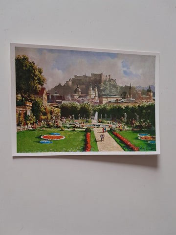AK Salzburg. Mirabellgarten.
