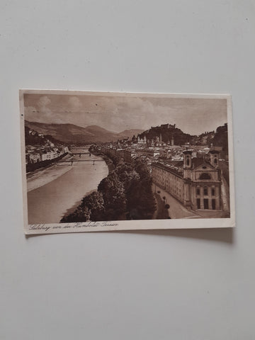 AK Salzburg von der Humboldt-Terrasse.