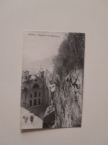 AK Salzburg - Bergputzer am Mönchsberg. (1925)