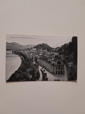 AK Salzburg von der Humboldt-Terrasse aus.