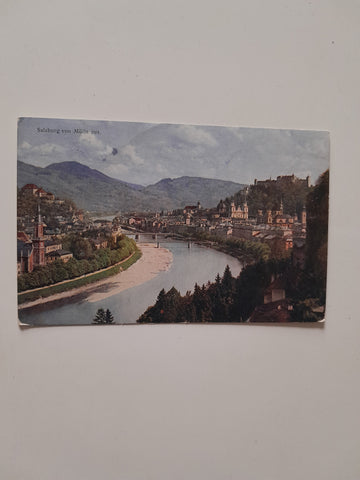 AK Salzburg von Mülln aus.