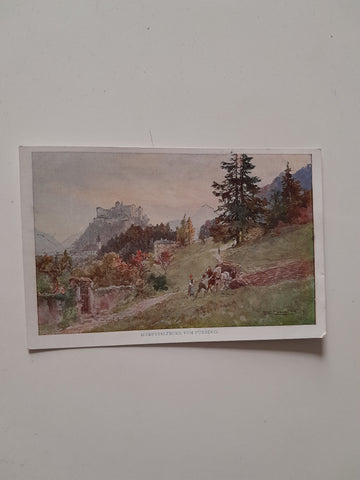 AK Hohensalzburg vom Fürberg. (E.T. Compton p.)