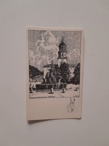 AK Salzburg. Residenzbrunnen mit Glockenspiel. (Ulf Seidl)