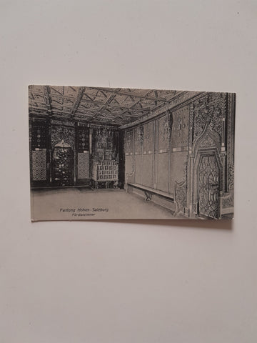 AK Festung Hohen-Salzburg. Fürstenzimmer. (1909)