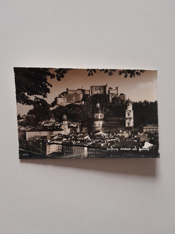Muster-AK Salzburg. Altstadt und Festung.