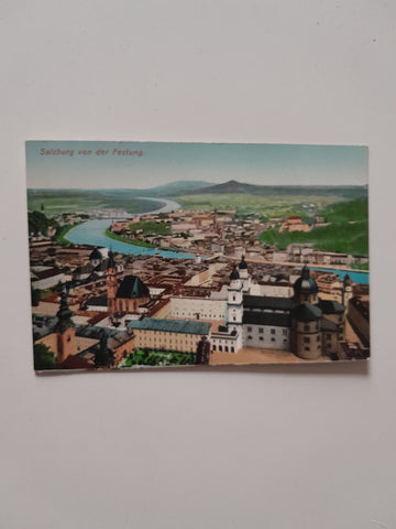 AK Salzburg von der Festung.