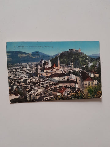 AK Salzburg vom Elektrischen Aufzug, Mönchsberg.