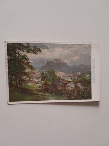 AK Salzburg vom Kapuzinerberg. (E.T.Compton)