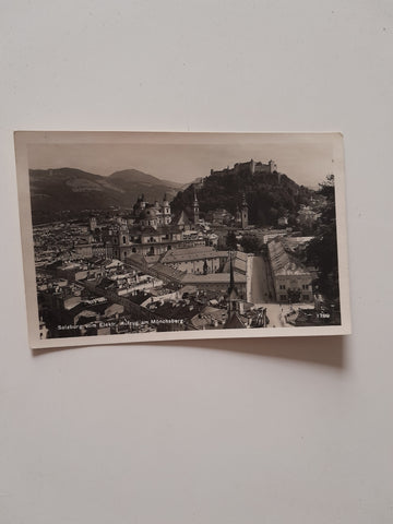 AK Salzburg vom Eletr. Aufzug am Mönchsberg. (1931)