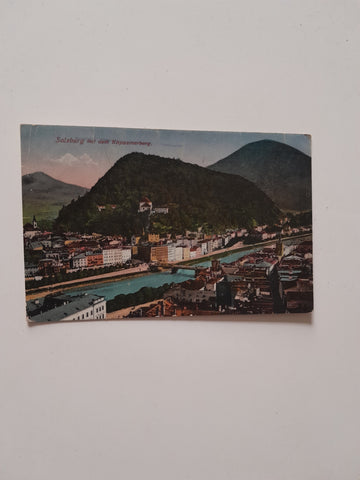 AK Salzburg mit dem Kauzinerberg.