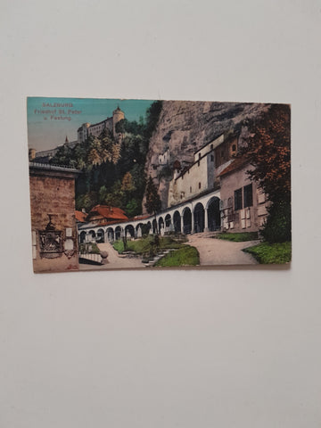 AK Salzburg. Friedhof St. Peter u. Festung.