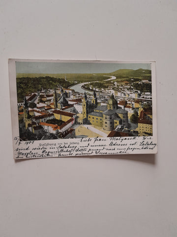 AK Salzburg von der Festung.