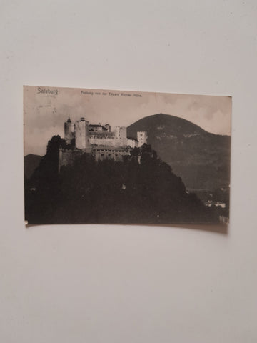 AK Salzburg. Festung von der Eduard Richter Höhe. (1906)
