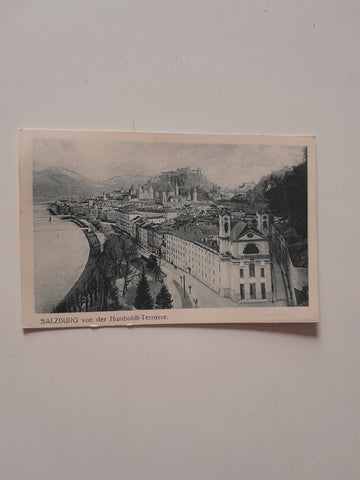 AK Salzburg von der Humboldt-Terrasse.