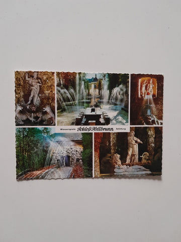 AK Wasserspiele Schloß Hellbrunn.