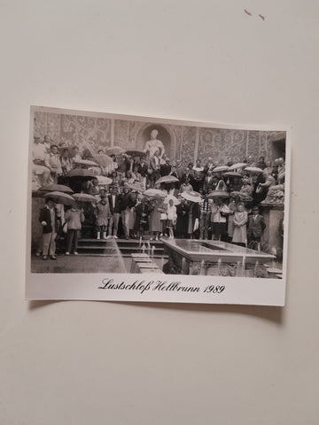 Foto Lustschloss Hellbrunn 1989.