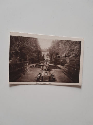 AK Schloß Hellbrunn von der Tischgrotte.