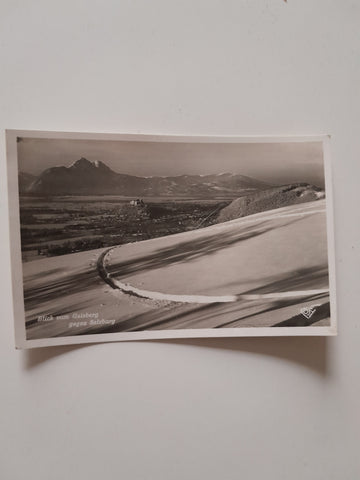 AK Blick vom Gaisberg gegen Salzburg.