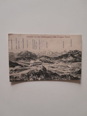 AK Aussicht von der Gaisbergspitze gegen Westen.