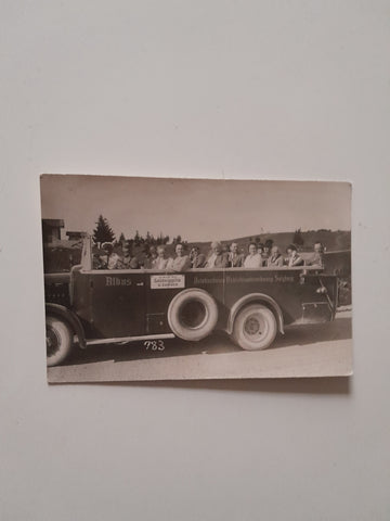 AK Gaisbergspitze. Bus Linie XII Gaisbergspitze und zurück. Albus Autobuslinien Betriebsunternehmung Salzburg. (um1929)