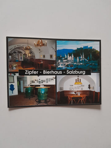 AK Salzburg. Zipfer Bierhaus. Reinhold Schwarz. Sigmund Haffner Gasse 12, Universitätsplatz 19.