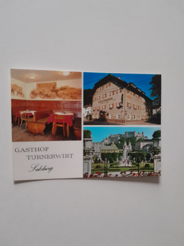 AK Salzburg. Gasthof Turnerwirt. Inhaber: Josef Atzler. Linzer Bundesstraße 54.