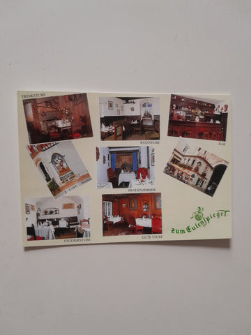 AK Salzburg. Restaurant Weinstube Espresso Bar Zum Eulenspiegel Hagenauerplatz 3.
