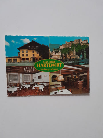 AK Salzburg. Gasthof Hotel Hartlwirt. Familie Huber. Lieferinger Hauptstraße 120.