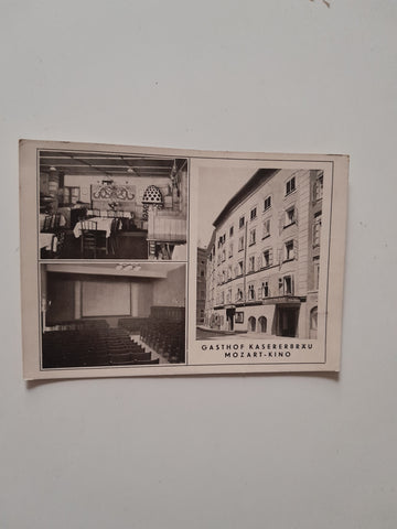 AK Salzburg. Gasthof Kasererbräu. Mozart-Kino. Kaigasse 33.