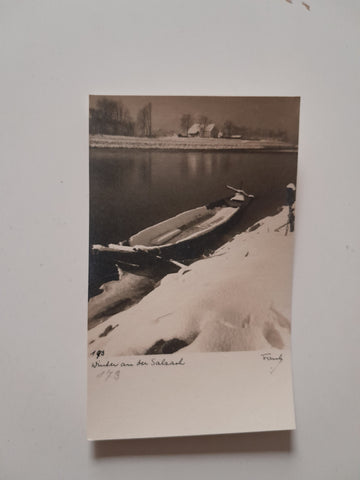 AK Winter an der Salzach.