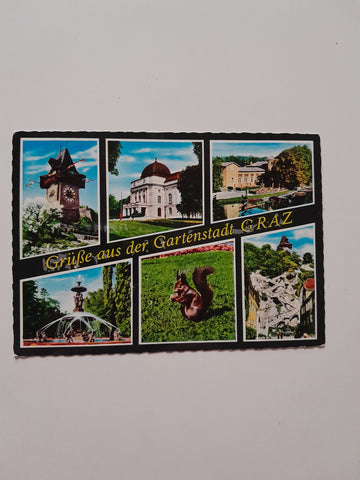 AK Grüße aus der Gartenstadt Graz.