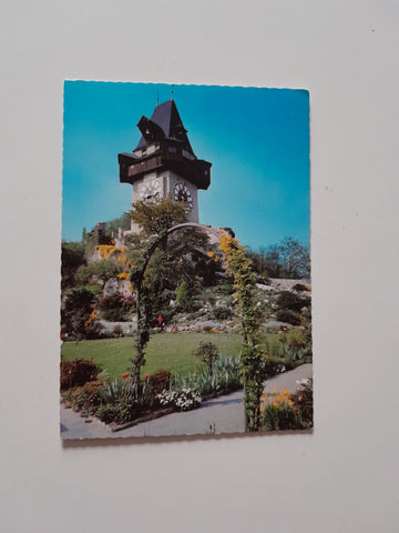 AK Graz. Schlossberg Uhrturm.