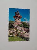 AK Graz. Alpengarten und Uhrturm am Schloßberg.