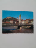 AK Graz. Mur und Schloßberg.