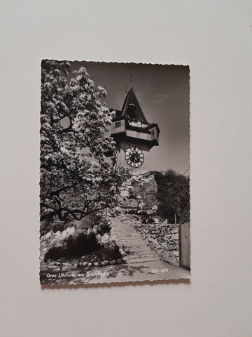 AK Graz. Uhrturm am Schloßberg. (1966)