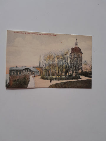 AK Restaurant & Glockenthurm am Schlossberg in Graz. (Reprint)
