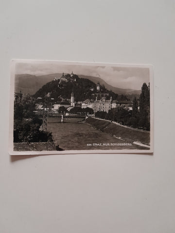 AK Graz, Mur Schloßberg. (1939)