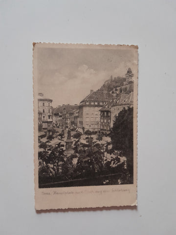 AK Graz. Hauptplatz und Blick auf den Schlossberg.