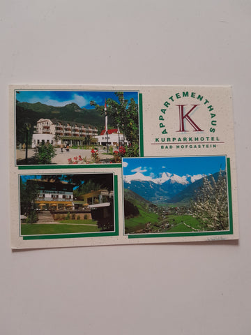 AK Bad Hofgastein. Appartementhaus Kurparkhotel. Kurgartenstraße 19-21.