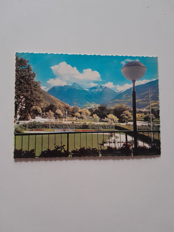 AK Bad Hofgastein. Dominik Hummel Urlaubsheim der Gewerkschaft d. Metall- und Bergarbeiter. Blick gegen Badgastein und Graukogel.