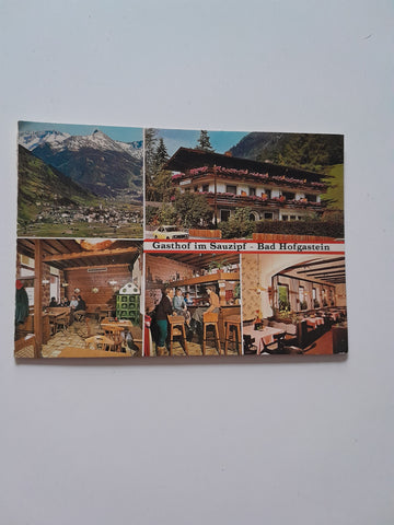 AK Bad Hofgastein. Gasthof im Sauzipf. (Fragment)