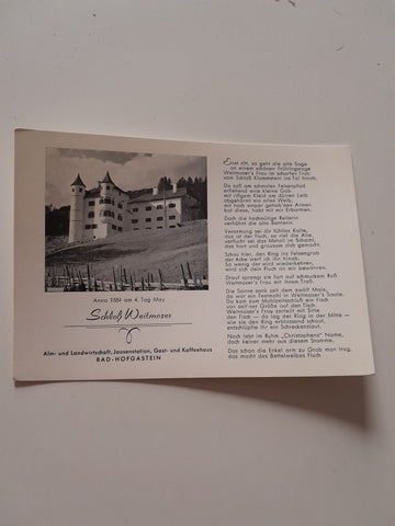 AK Bad Hofgastein. Schloß Weitmoser.